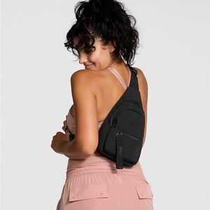 Black Nylon Sling Bag